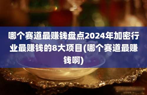 哪个赛道最赚钱盘点2024年加密行业最赚钱的8大项目(哪个赛道最赚钱啊)