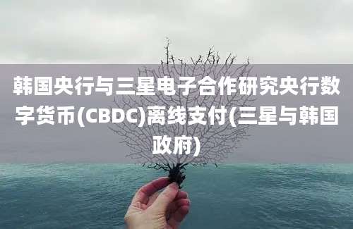 韩国央行与三星电子合作研究央行数字货币(CBDC)离线支付(三星与韩国政府)