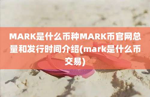 MARK是什么币种MARK币官网总量和发行时间介绍(mark是什么币交易)