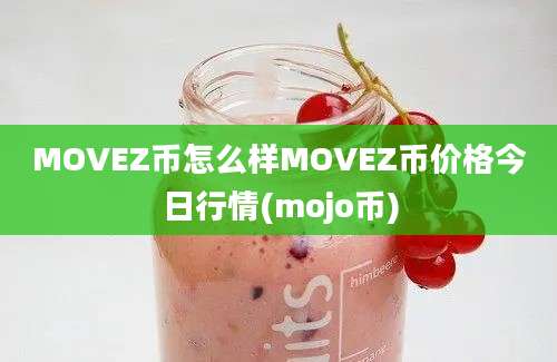 MOVEZ币怎么样MOVEZ币价格今日行情(mojo币)