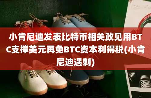 小肯尼迪发表比特币相关政见用BTC支撑美元再免BTC资本利得税(小肯尼迪遇刺)