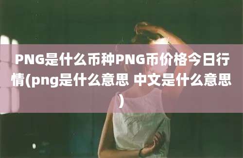 PNG是什么币种PNG币价格今日行情(png是什么意思 中文是什么意思)