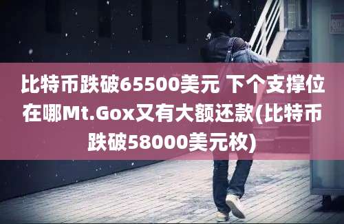 比特币跌破65500美元 下个支撑位在哪Mt.Gox又有大额还款(比特币跌破58000美元枚)