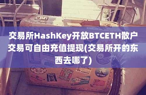 交易所HashKey开放BTCETH散户交易可自由充值提现(交易所开的东西去哪了)