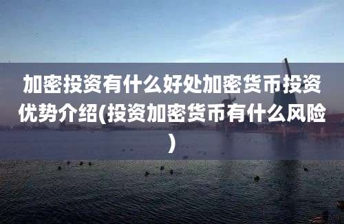 加密投资有什么好处加密货币投资优势介绍(投资加密货币有什么风险)