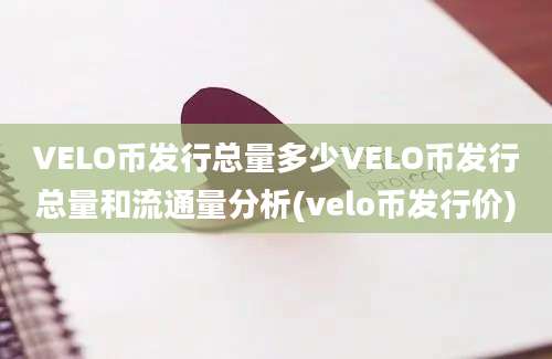 VELO币发行总量多少VELO币发行总量和流通量分析(velo币发行价)