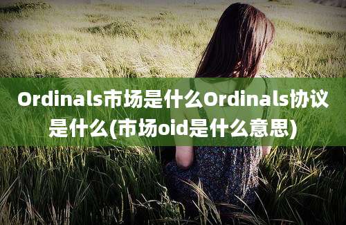 Ordinals市场是什么Ordinals协议是什么(市场oid是什么意思)