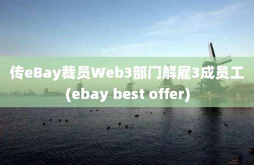 传eBay裁员Web3部门解雇3成员工(ebay best offer)