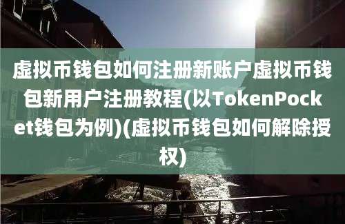 虚拟币钱包如何注册新账户虚拟币钱包新用户注册教程(以TokenPocket钱包为例)(虚拟币钱包如何解除授权)