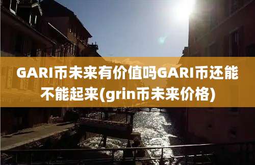 GARI币未来有价值吗GARI币还能不能起来(grin币未来价格)