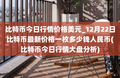 比特币今日行情价格美元_12月22日比特币最新价格一枚多少钱人民币(比特币今日行情大盘分析)