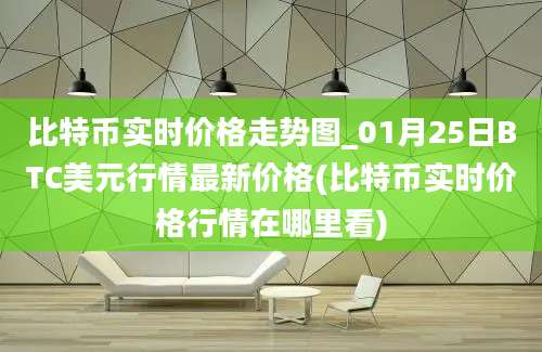 比特币实时价格走势图_01月25日BTC美元行情最新价格(比特币实时价格行情在哪里看)