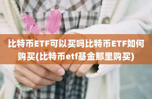 比特币ETF可以买吗比特币ETF如何购买(比特币etf基金那里购买)