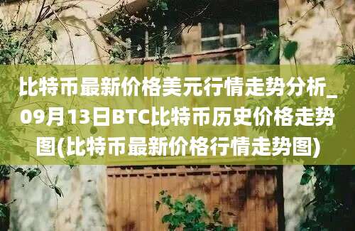 比特币最新价格美元行情走势分析_09月13日BTC比特币历史价格走势图(比特币最新价格行情走势图)