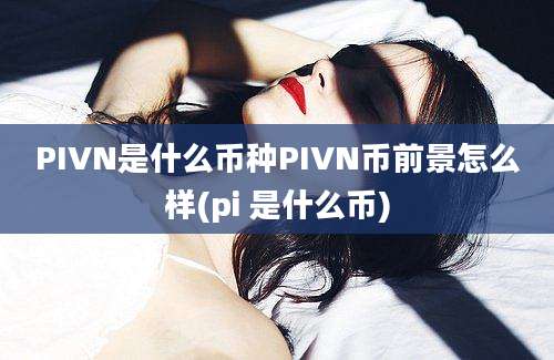 PIVN是什么币种PIVN币前景怎么样(pi 是什么币)