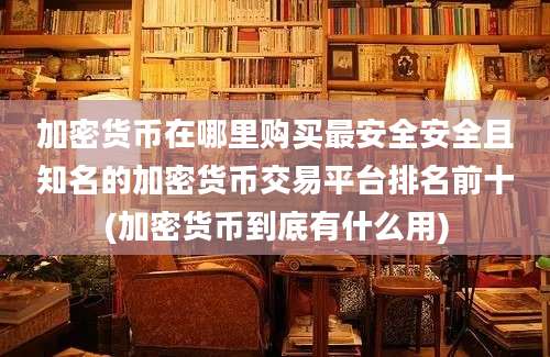 加密货币在哪里购买最安全安全且知名的加密货币交易平台排名前十(加密货币到底有什么用)