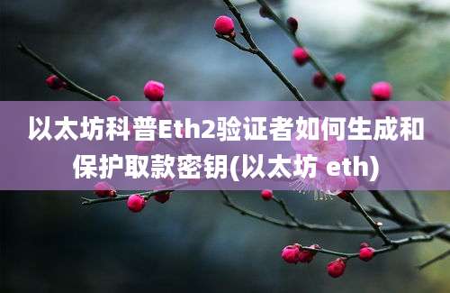 以太坊科普Eth2验证者如何生成和保护取款密钥(以太坊 eth)