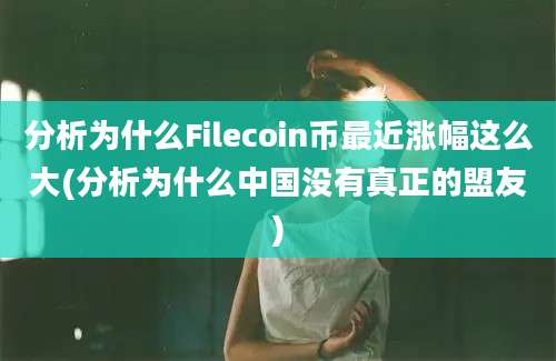 分析为什么Filecoin币最近涨幅这么大(分析为什么中国没有真正的盟友)