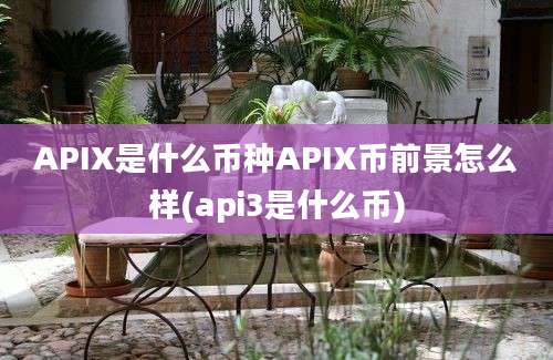 APIX是什么币种APIX币前景怎么样(api3是什么币)