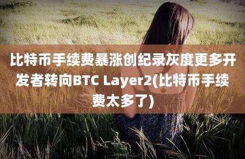 比特币手续费暴涨创纪录灰度更多开发者转向BTC Layer2(比特币手续费太多了)