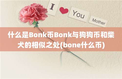 什么是Bonk币Bonk与狗狗币和柴犬的相似之处(bone什么币)