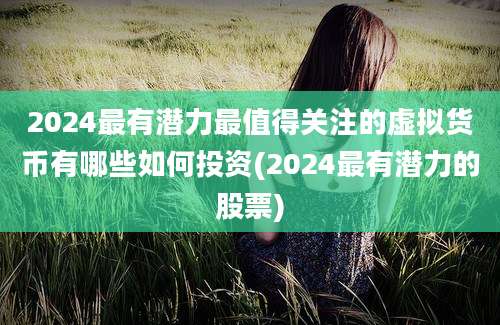 2024最有潜力最值得关注的虚拟货币有哪些如何投资(2024最有潜力的股票)