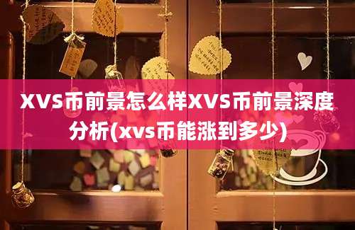 XVS币前景怎么样XVS币前景深度分析(xvs币能涨到多少)