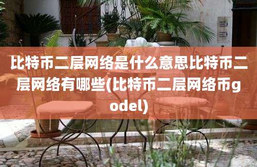 比特币二层网络是什么意思比特币二层网络有哪些(比特币二层网络币godel)