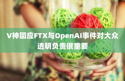 V神回应FTX与OpenAI事件对大众透明负责很重要