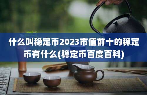 什么叫稳定币2023市值前十的稳定币有什么(稳定币百度百科)