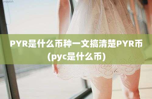 PYR是什么币种一文搞清楚PYR币(pyc是什么币)