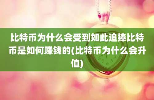 比特币为什么会受到如此追捧比特币是如何赚钱的(比特币为什么会升值)