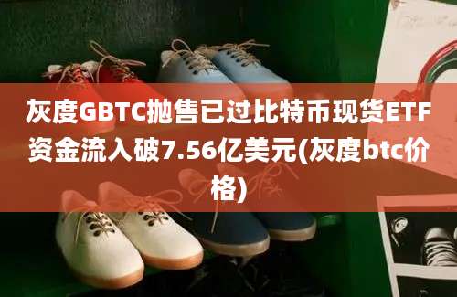 灰度GBTC抛售已过比特币现货ETF资金流入破7.56亿美元(灰度btc价格)