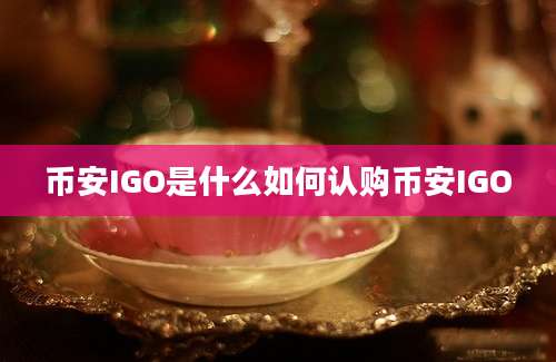 币安IGO是什么如何认购币安IGO