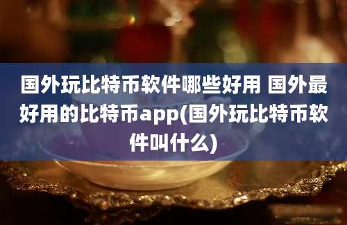 国外玩比特币软件哪些好用 国外最好用的比特币app(国外玩比特币软件叫什么)