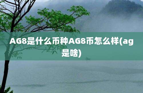 AG8是什么币种AG8币怎么样(ag是啥)