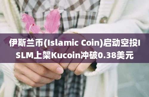 伊斯兰币(Islamic Coin)启动空投ISLM上架Kucoin冲破0.38美元