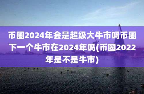 币圈2024年会是超级大牛市吗币圈下一个牛市在2024年吗(币圈2022年是不是牛市)