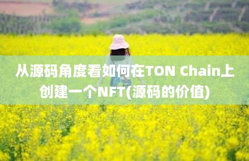 从源码角度看如何在TON Chain上创建一个NFT(源码的价值)