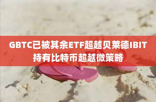 GBTC已被其余ETF超越贝莱德IBIT持有比特币超越微策略