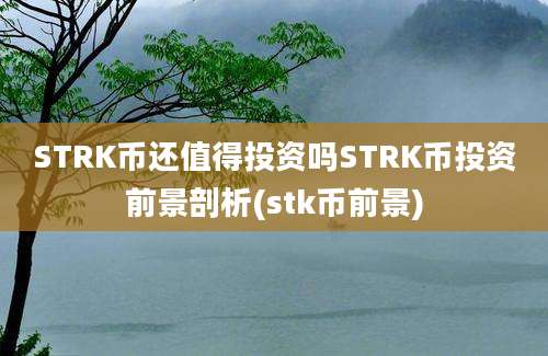 STRK币还值得投资吗STRK币投资前景剖析(stk币前景)