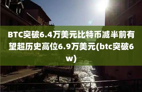 BTC突破6.4万美元比特币减半前有望超历史高位6.9万美元(btc突破6w)