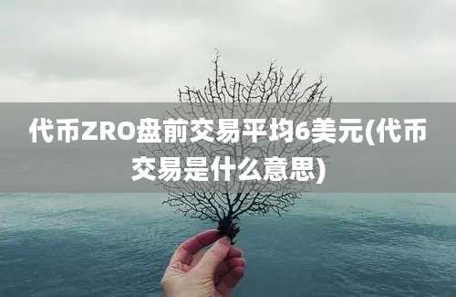 代币ZRO盘前交易平均6美元(代币交易是什么意思)