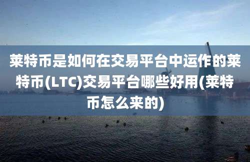 莱特币是如何在交易平台中运作的莱特币(LTC)交易平台哪些好用(莱特币怎么来的)