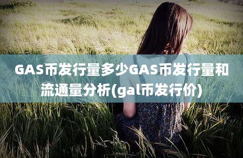 GAS币发行量多少GAS币发行量和流通量分析(gal币发行价)