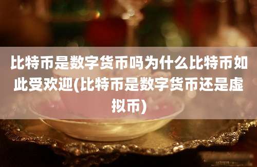 比特币是数字货币吗为什么比特币如此受欢迎(比特币是数字货币还是虚拟币)