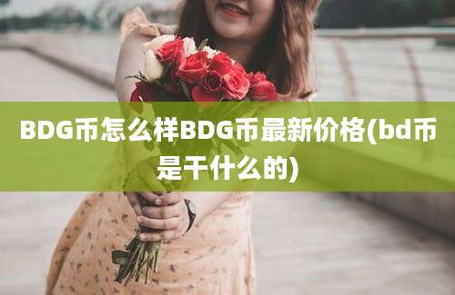 BDG币怎么样BDG币最新价格(bd币是干什么的)