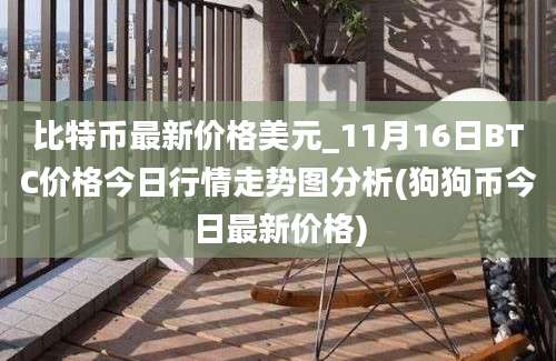 比特币最新价格美元_11月16日BTC价格今日行情走势图分析(狗狗币今日最新价格)