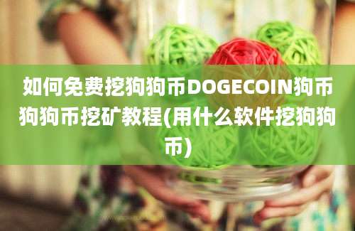 如何免费挖狗狗币DOGECOIN狗币狗狗币挖矿教程(用什么软件挖狗狗币)