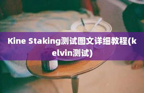 Kine Staking测试图文详细教程(kelvin测试)